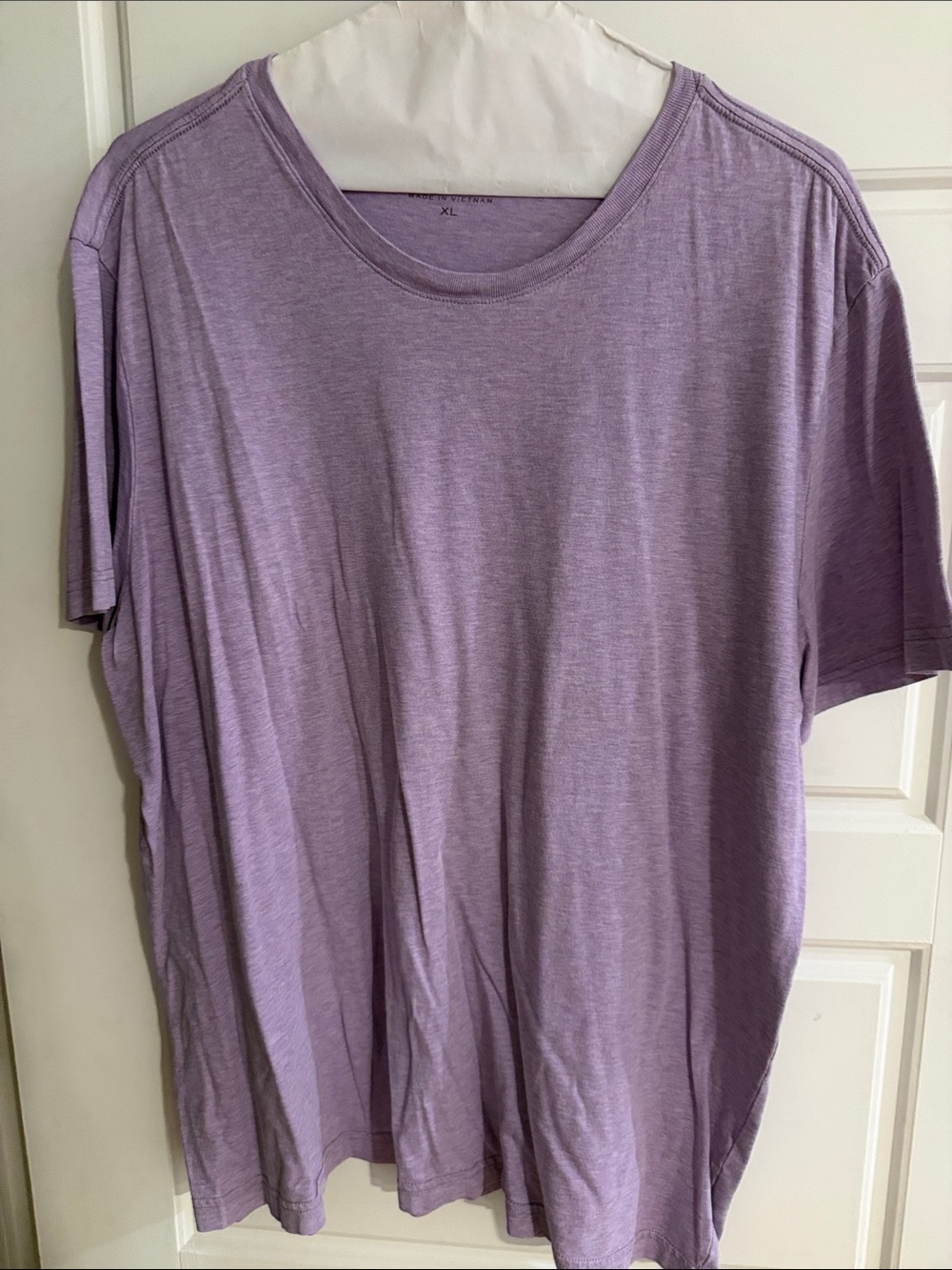 Banana Republic Soft Wash Heather Lavender Crewneck Tee